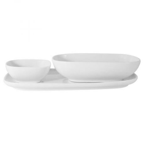 Набор столовой посуды MAXWELL & WILLIAMS, Форма, 3 предмета, кипельно-белый