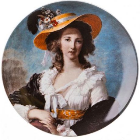 Тарелка декоративная Elisabeth, 19 см, дама в шляпе