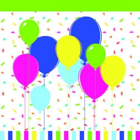 Салфетки одноразовые Duni, Balloons and confetti, 33*33 см, 20 шт