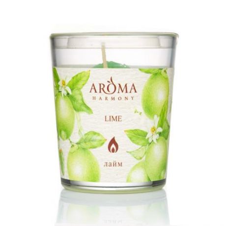 Свеча ароматическая AROMA harmony, Лайм, 160 гр
