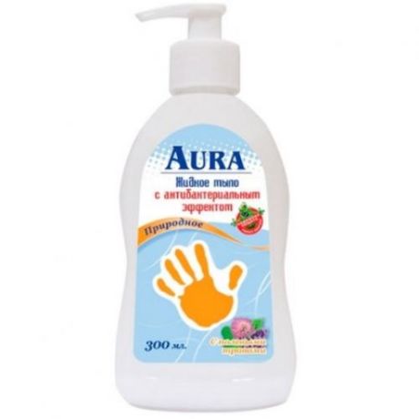 Жидкое мыло AURA, Antibacterial, Подорожник, 300 мл