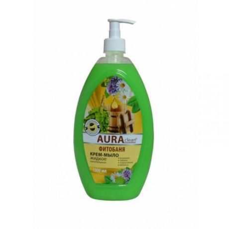 Жидкое мыло AURA, Clean, Фитобаня, Питательное, 1 л