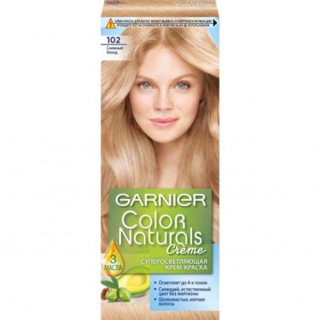 Краска для волос GARNIER, Color Naturals, Снежный блонд, 102