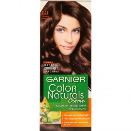 Краска для волос GARNIER, Color Naturals, Темный шоколад, 3.23