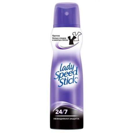 Дезодорант-антиперспирант Lady Speed Stick, 24/7, Невидимая защита, 150 мл