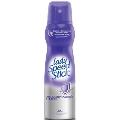 Дезодорант-антиперспирант Lady Speed Stick, Антибактериальный эффект, 150 мл