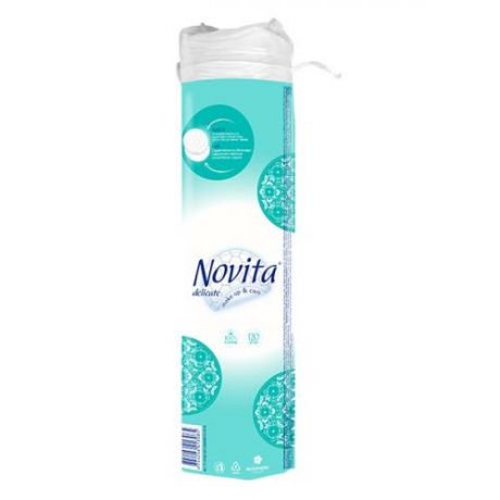 Ватные диски Novita, delicate, make up & care, 120 шт