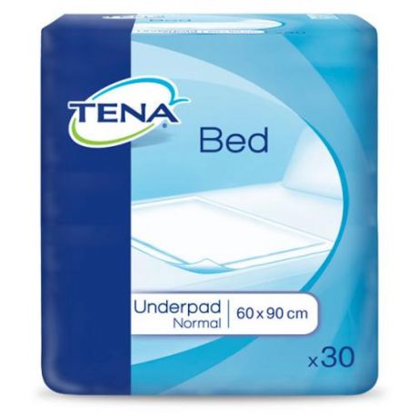 Пеленки впитывающие TENA, Bed, Underpad Normal, 60*90 см, 30 шт, для взрослых