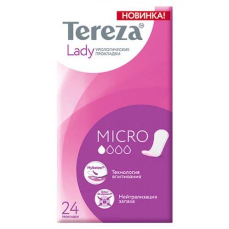 Прокладки урологические TerezaMed, Lady, Micro, 24 шт