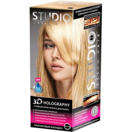 Краска для волос STUDIO, Essem Hair, 3D Golografic, Платиновый блондин, 90.102