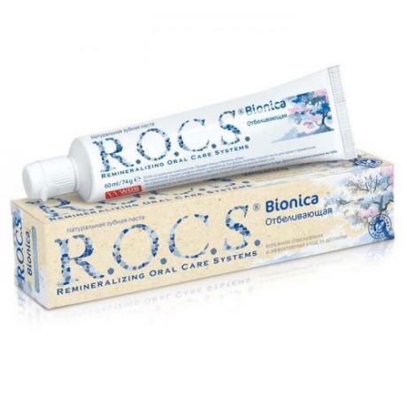Зубная паста R.O.C.S., Bionica, Отбеливающая, 74 г