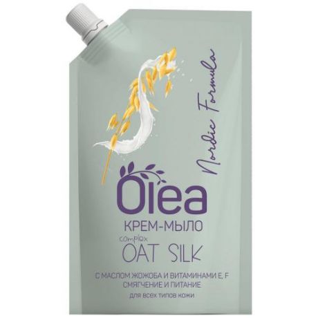 Крем-мыло Olea, Oat Silk, 500 мл, эконом-упаковка