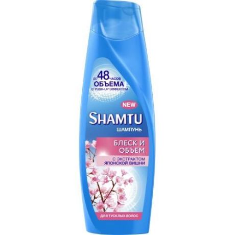 Шампунь для волос Shamtu, Блеск и объем, С экстрактом японской вишни, 360 мл