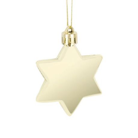 Елочная игрушка Monte Christmas, Золотая звезда, 6*6*0,5 см