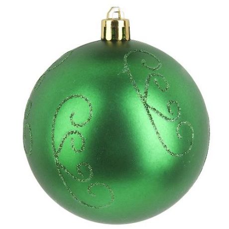 Елочная игрушка Monte Christmas, Шар зеленый, 8 см