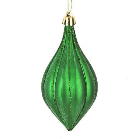Елочная игрушка Monte Christmas, Зеленая сосулька, 6*6*12 см