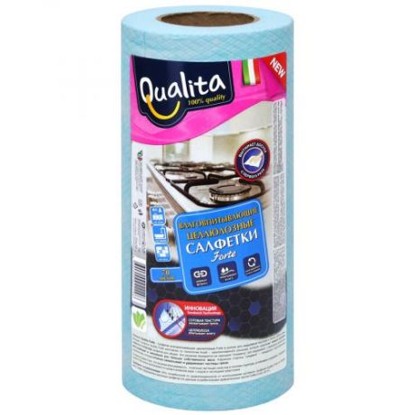 Салфетка для уборки Qualita, Forte, 70 шт, в рулоне