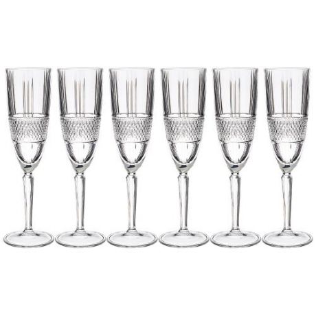 Набор бокалов для шампанского RCR, Brillante, 6 предметов