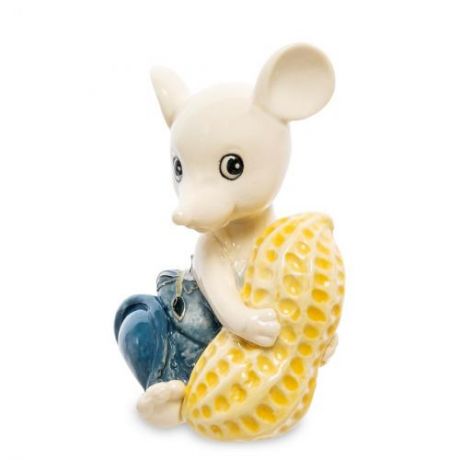 Фигурка декоративная Pavone, Мышка с орехом, 5,5*7*10,5 см