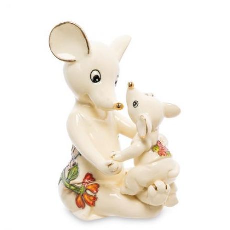 Фигурка декоративная Pavone, Мышь с малышом, 5,5*7*10,5 см