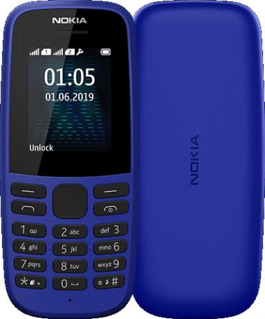 Мобильный телефон Nokia 105 2019 Dual sim Blue