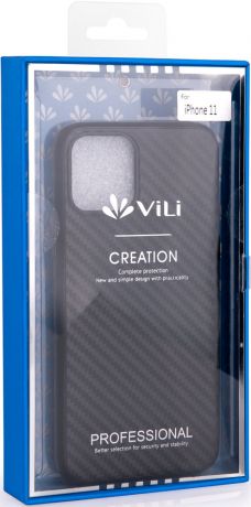 Клип-кейс Vili iPhone 11 пластик карбон Black