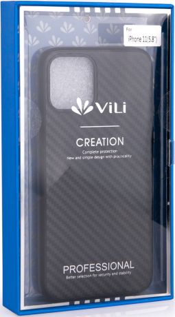 Клип-кейс Vili iPhone 11 Pro пластик карбон Black