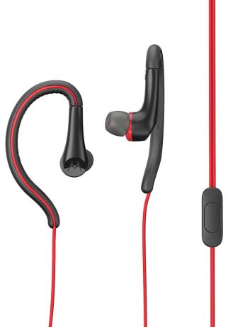 Наушники с микрофоном Motorola Earbuds Sport SH008 Red