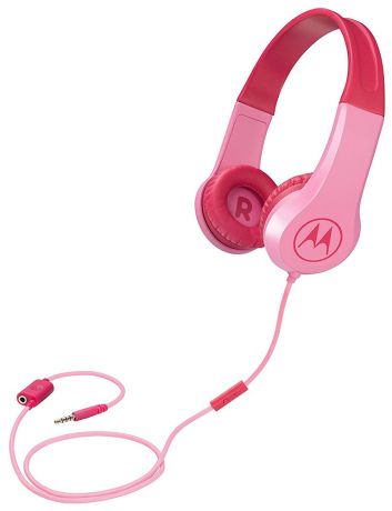Наушники с микрофоном Motorola SQUADS 200 накладные Pink