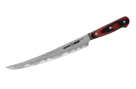 Нож кухонный Samura Kaiju слайсер танто, сталь Aus-8, дерево, 230 мм
