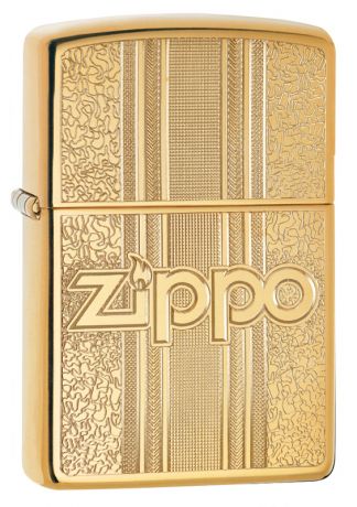 Зажигалка ZIPPO Classic с покрытием High Polish Brass, латунь/сталь, золот., 36x12x56 мм