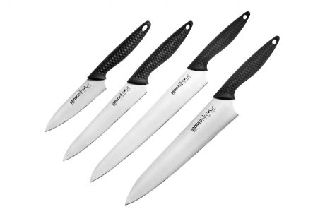 Набор из 4 кухонных ножей "Samura GOLF" (10, 23, 45, 85), AUS-8