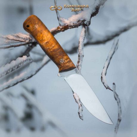 Нож разделочный АиР "Стриж" ЦМ, сталь ЭП-766, рукоять карельская береза