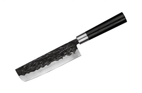 Набор кухонный - нож кухонный "Samura BLACKSMITH" накири 168 мм, гвоздичное масло, салфетка