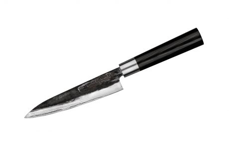 Набор кухонный - нож кухонный "Samura SUPER 5" универсальный 162 мм, гвоздичное масло, салфетка