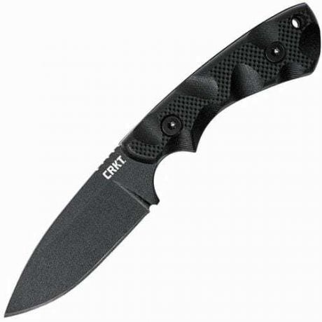 Нож с фиксированным клинком CRKT SIWI, сталь SK5, черное покрытие, рукоять G10