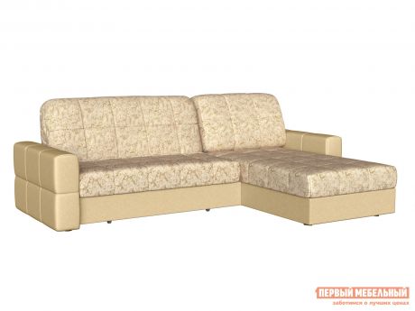 Угловой диван Первый Мебельный Диван Марио с оттоманкой Люкс