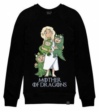 Толстовка с принтом Mother of dragons