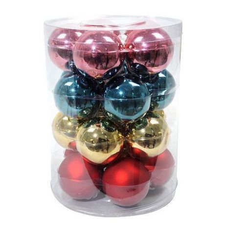 Набор стеклянных шаров "Рождественские сны", 60 мм, 20 шт.