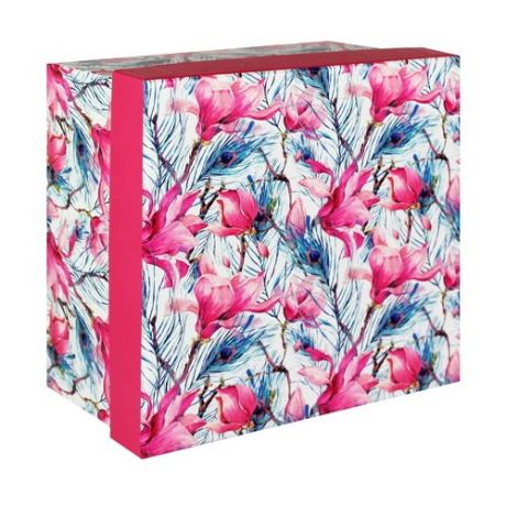 Коробка подарочная "Розовые цветы", 13 х 13 х 6,5 см
