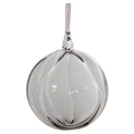 Елочный шар, 12 см, серый