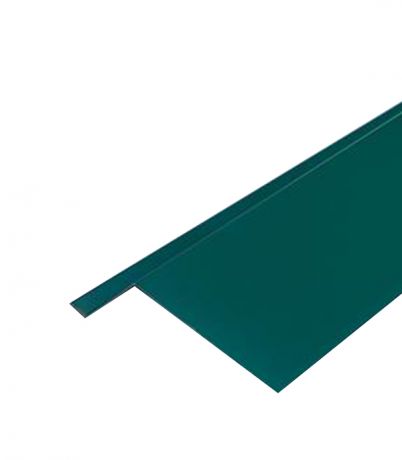 Планка карнизная для металлочерепицы 2 м зеленая RAL 6005