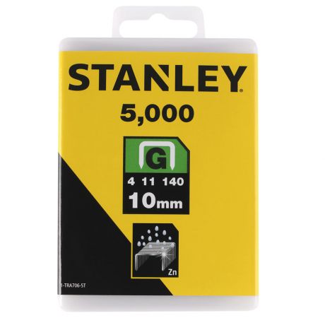 Скобы для степлера Stanley 1-TRA706-5T тип 140 П-образные 10 мм (5000 шт)