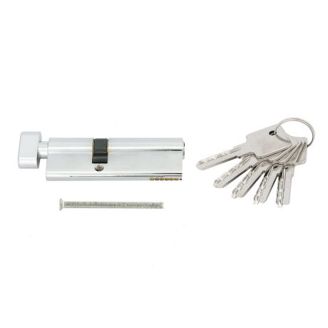 Цилиндр Palladium C BK CP 90 (35х55) мм ключ-вертушка хром