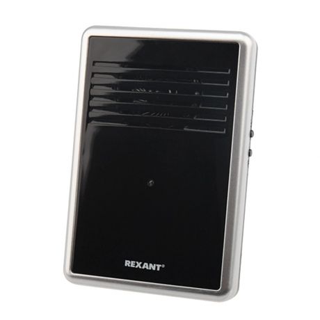 Звонок Rexant RX-30 (73-0015) беспроводной без кнопки 25 мелодий черный с цифровым кодированием