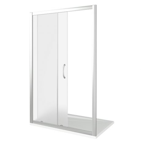 Душевая дверь BAS Latte 120х185 см прозрачное стекло 5 мм