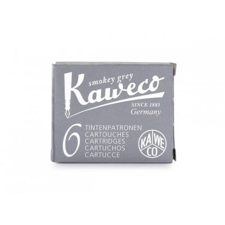Набор картриджей "Kaweco", серый, 6 шт