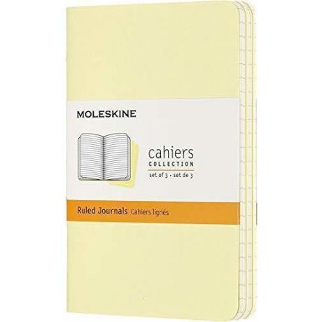 Блокнот "Cahier Journal" Pocket, 32 листа, в линейку, 9 x 14 см, нежно-желтый
