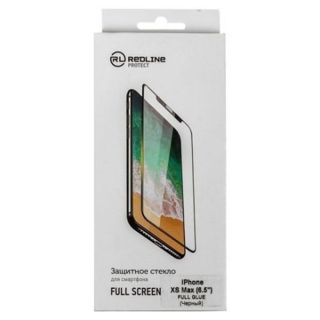 Защитный экран для iPhone XS Max "Full Screen Tempered Glass Full Glue", черный