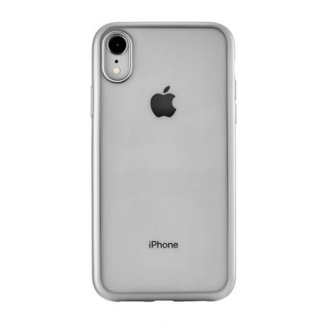 Чехол защитный для iPhone XR "Frame case", серебристый